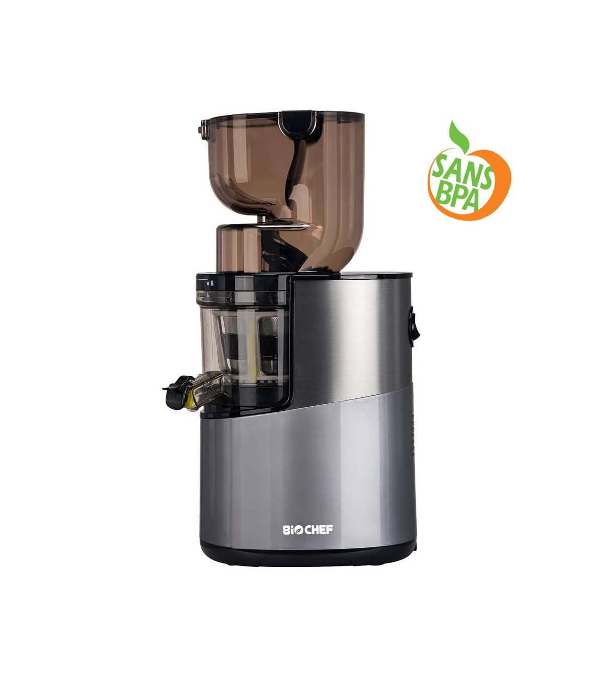 Extracteur De Jus Atlas Pro Biochef Whole Slow Juicer Argenté 🍏