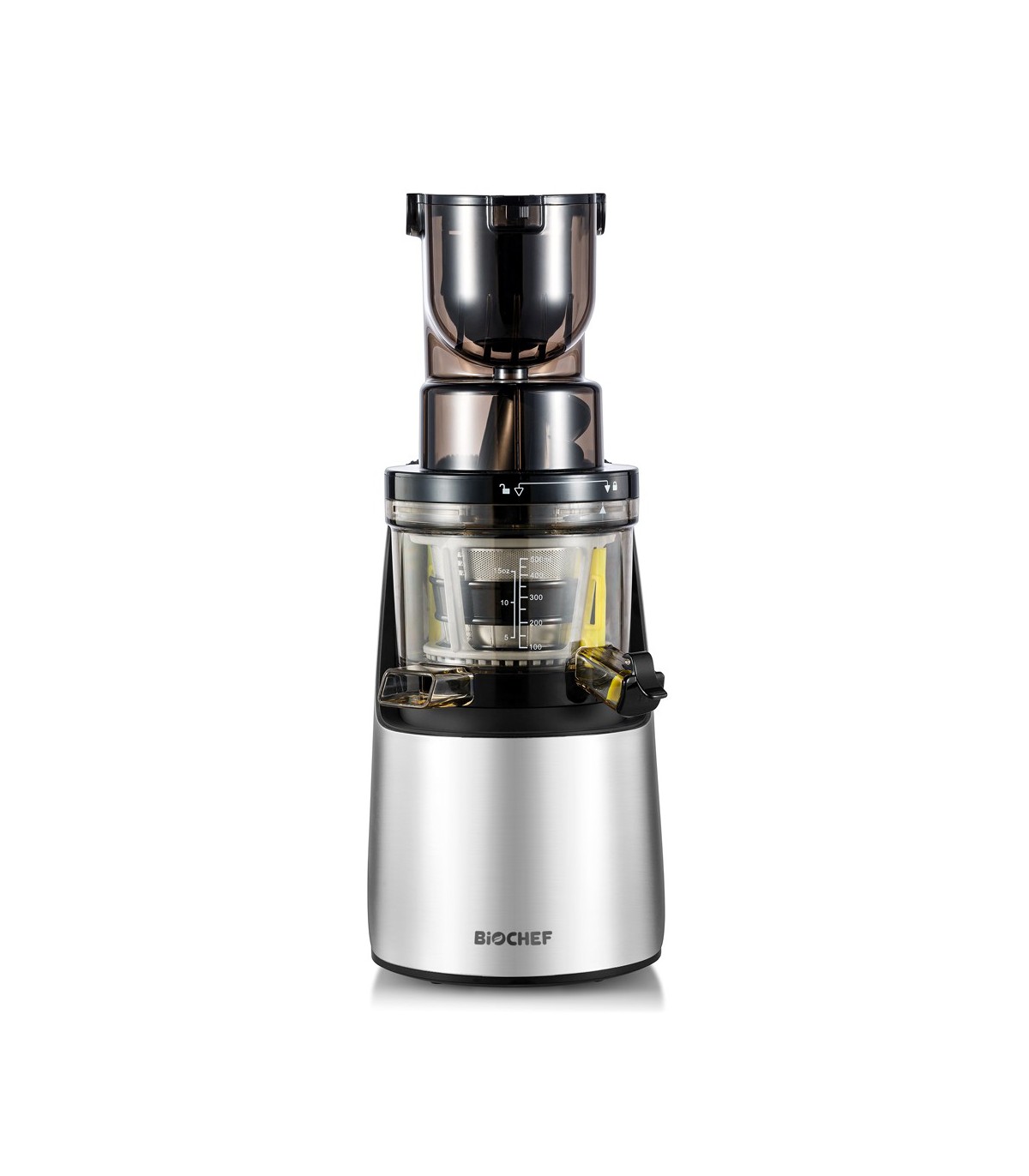 Extracteur De Jus Vertical Biochef Quantum Whole Slow Juicer Argenté 🍏