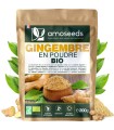 Gingembre Bio en poudre Amoseeds - 200g